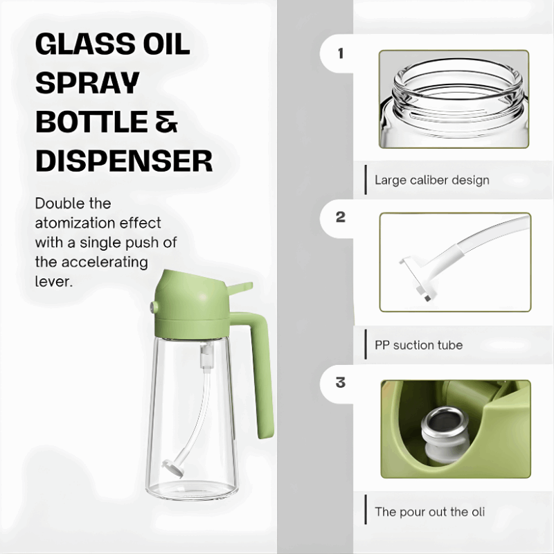 2-in-1 Oil Spray & Pour Bottle