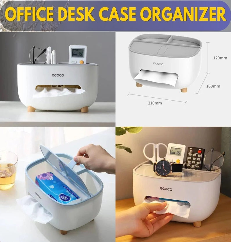 ECOCO TISSUE BOX WITH MULTIFUNCTIONAL HOLDER