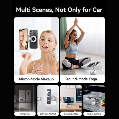 360° Car Mount Magnetic Phone Holder with Vacuum Suction