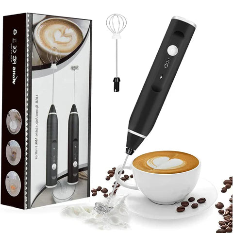 Rechargeable Coffee Frother | Coffee Beater with Turbo Speed - 1 Hour continuous working
