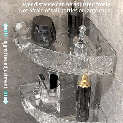 Bathroom/Kitchen Corner Rack, Aqua Design Rack, Durable-Unbreakable Material
