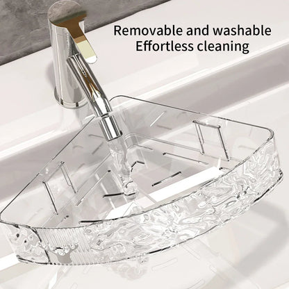 Bathroom/Kitchen Corner Rack, Aqua Design Rack, Durable-Unbreakable Material
