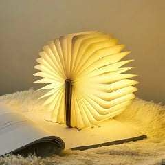 3D Folding Book Lamp – Creative LED Wooden Night Light