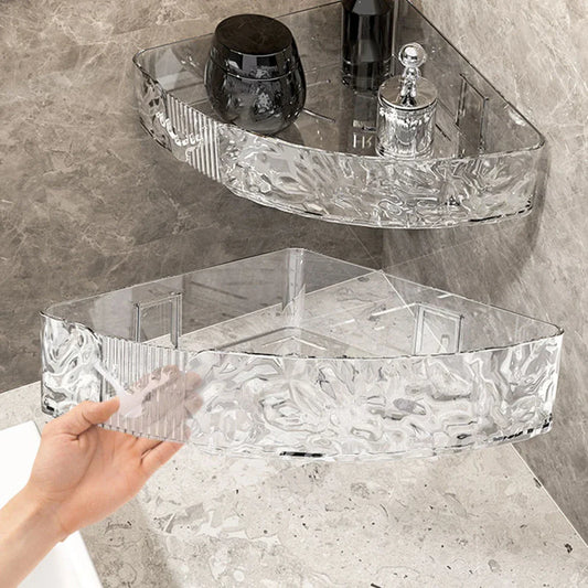 No-Drill Corner Shower Rack – Industrial Suction Storage