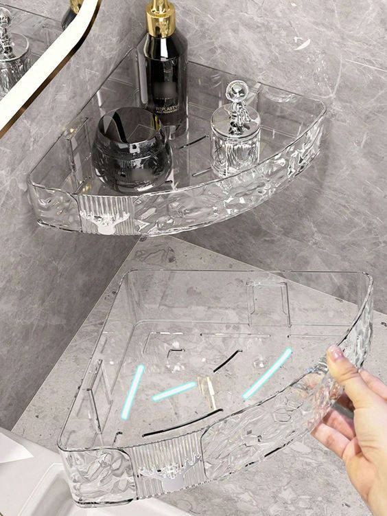 ACRYLIC BATHROOM SHELF
