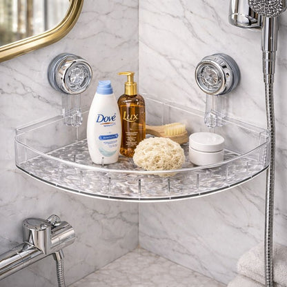 Drill-Free Acrylic Wall Shelf for Bathroom & Kitchen