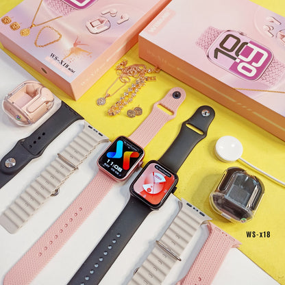 WISME WS-X18 MINI SMART WATCH WITH AIRPODS