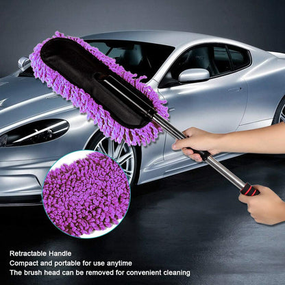 Microfiber Car Cleaning Duster | Telescopic Handle Exterior & Interior Cleaner