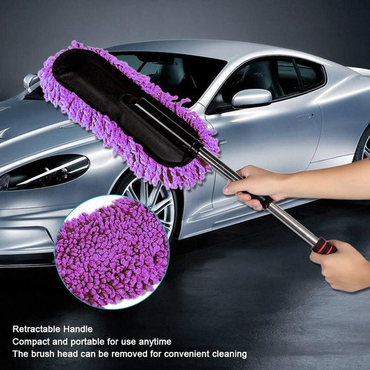 Microfiber Car Cleaning Duster | Telescopic Handle Exterior & Interior Cleaner