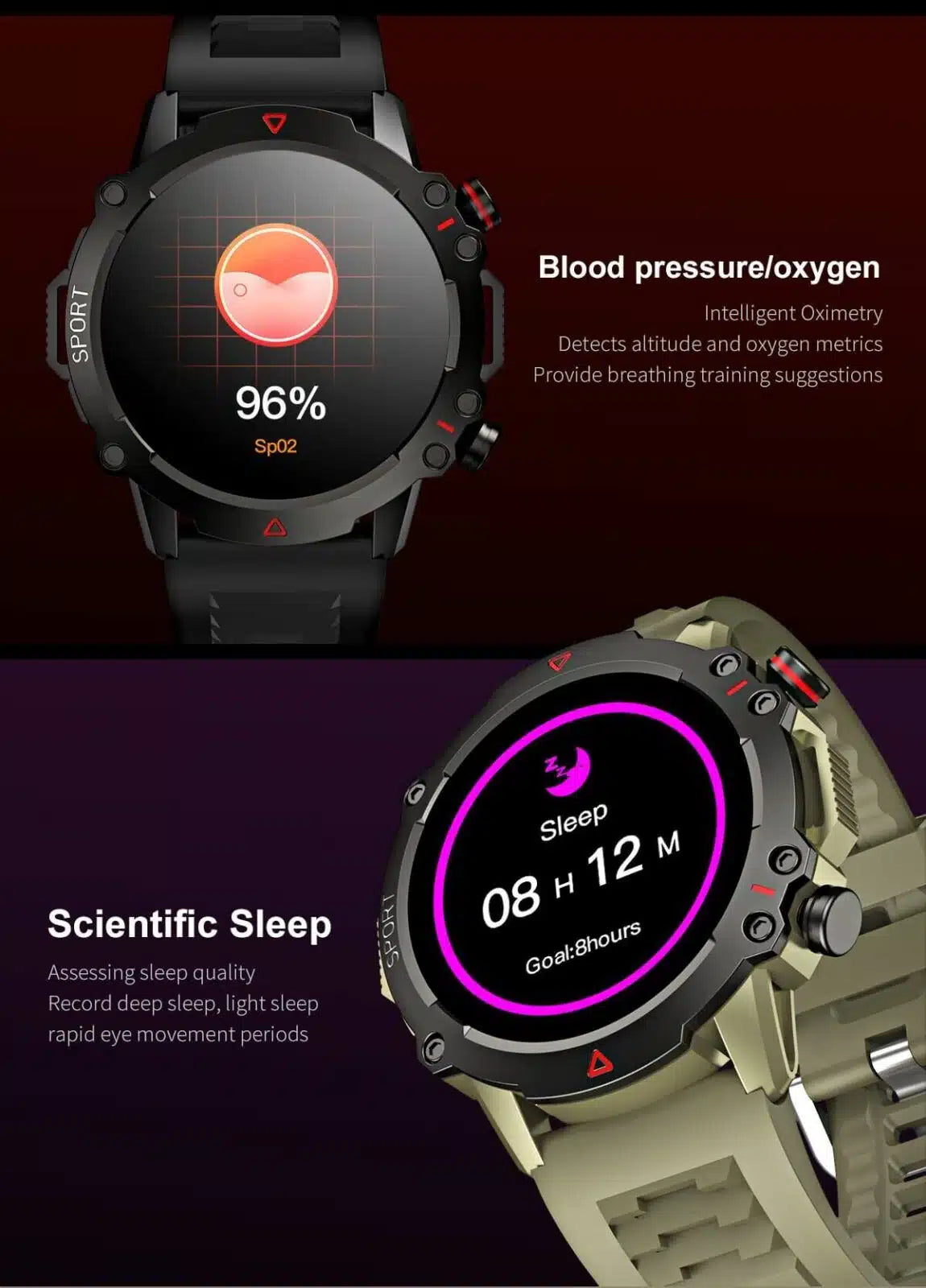 TF-10 Pro AMOLED Display Smartwatch