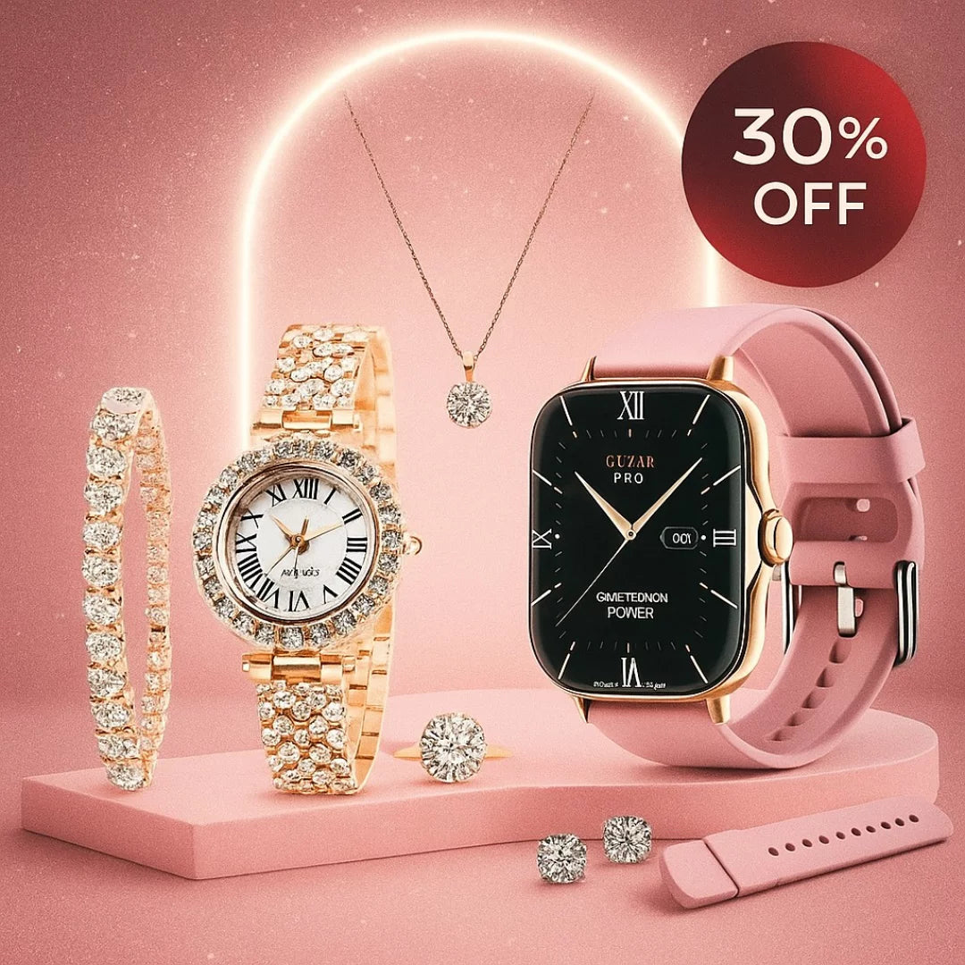 A58 Plus Smart Watch Set [Gift Set]