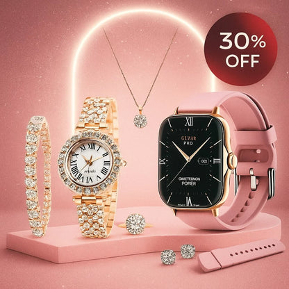 A58 Plus Smart Watch Set [Gift Set]