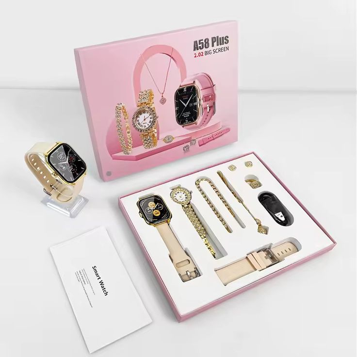 A58 Plus Smart Watch Set [Gift Set]