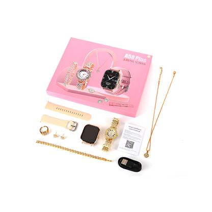 A58 Plus Smart Watch Set [Gift Set]